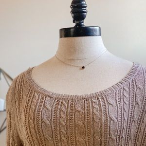 Neutral Beige American Eagle Knit